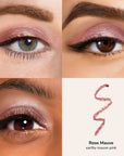 Skintone quadrant Glowify Long-Lasting Eyeshadow Stick product shade Rose Mauve.