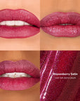 Skintone quadrant LipSense Cream product shade Boysenberry Satin.