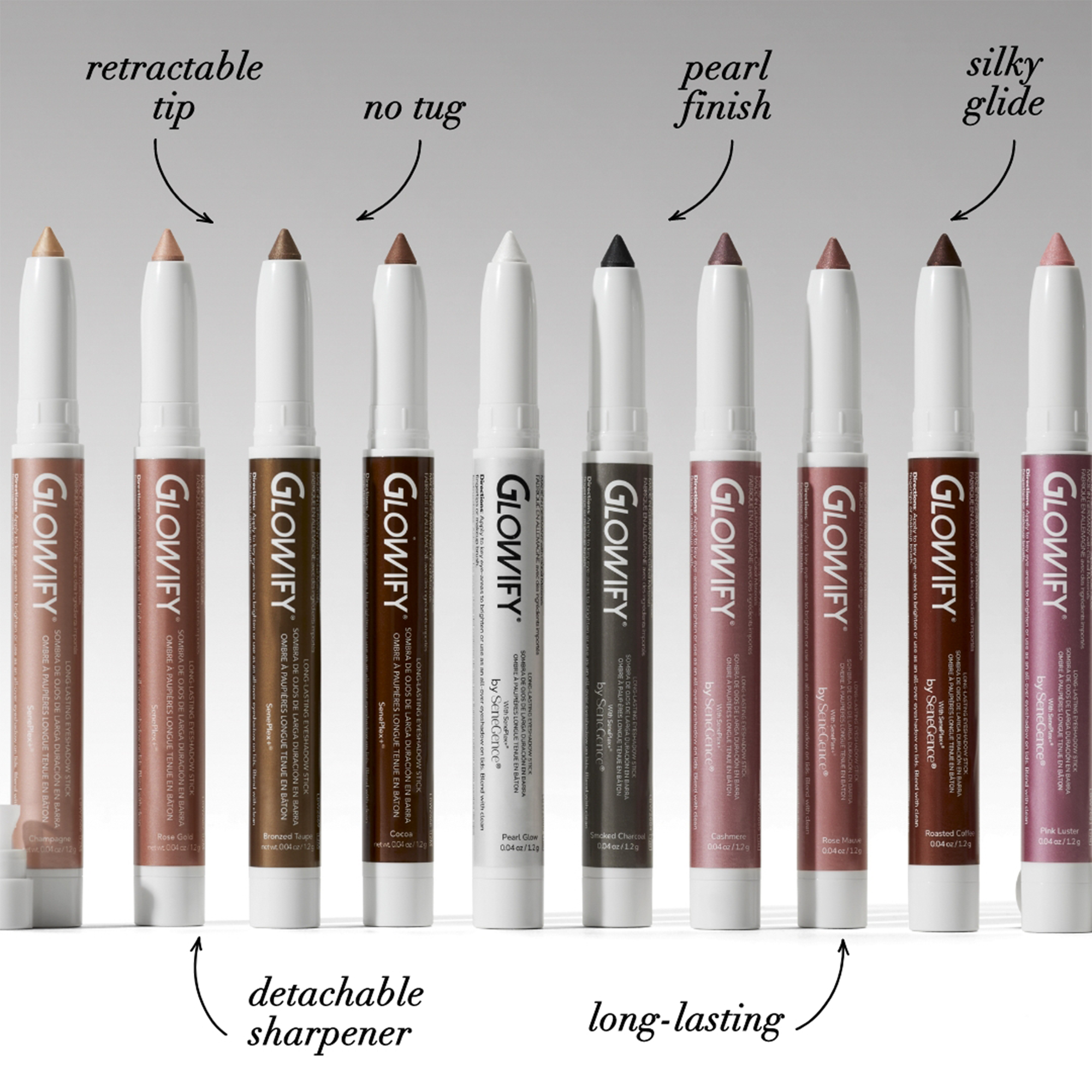 Glowify® Long-Lasting Eyeshadow Stick - Smoked Charcoal