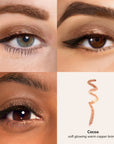 Skintone quadrant Glowify Long-Lasting Eyeshadow Stick product shade Cocoa.