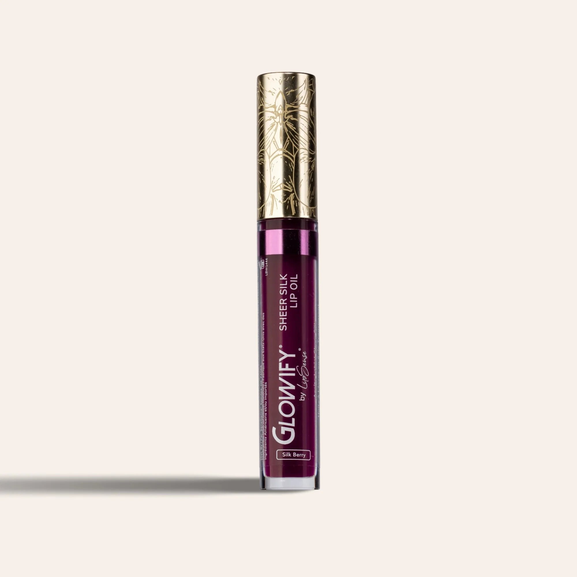 Glowify Sheer Silk Lip Oil product shade Silk Berry.