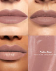 Skintone quadrant LipSense Cream product shade Praline Rose.