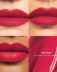 Skintone quadrant LipSense Cream product shade Rich Ruby.