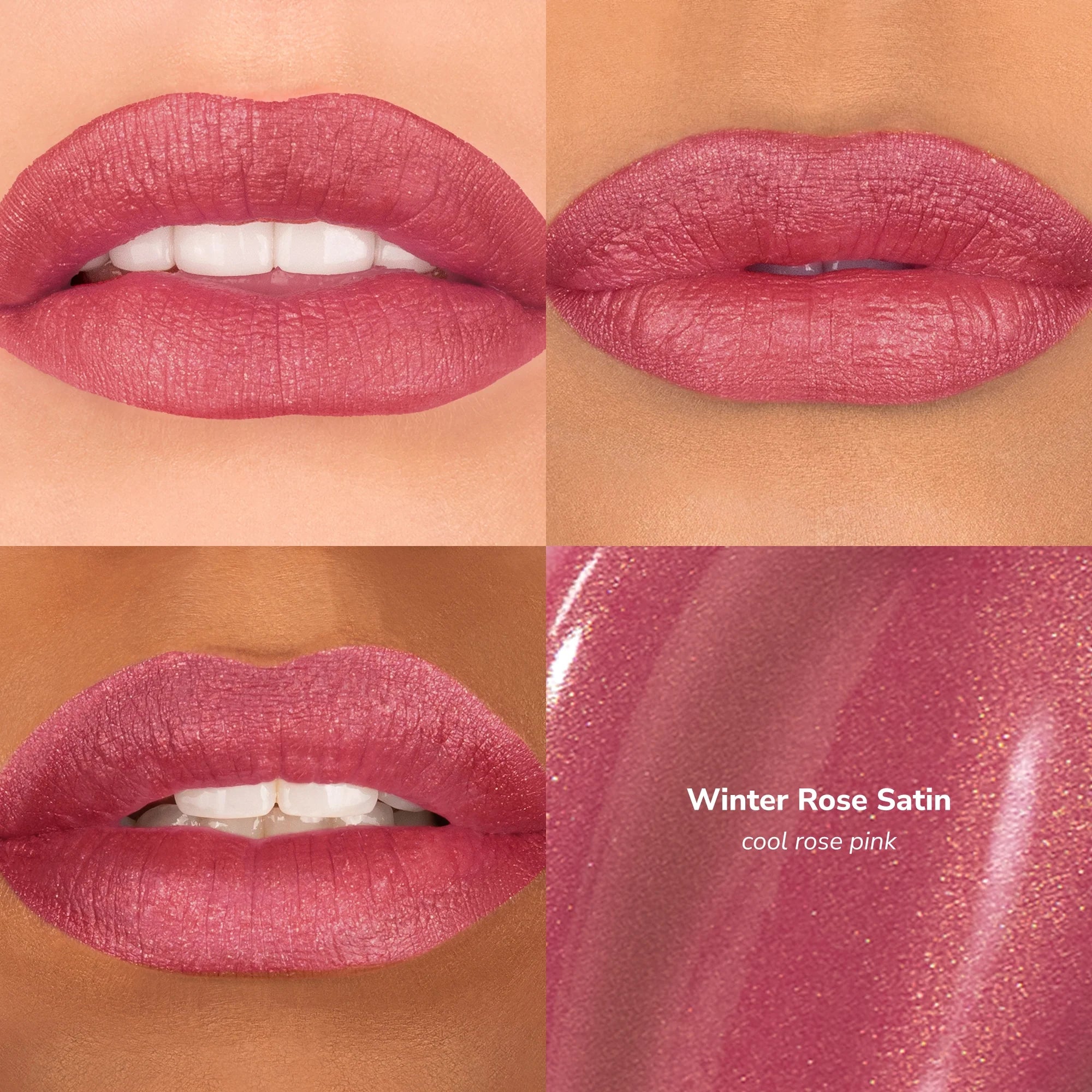 Skintone quadrant LipSense Cream product shade Winter Rose.