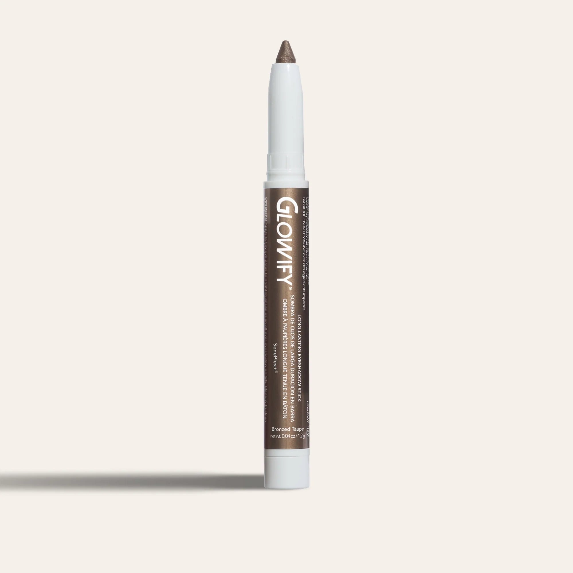 Glowify Long-Lasting Eyeshadow Stick product shade Bronzed Taupe.