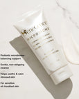 SeneGence Microbiome Correcting Cleanser product with benefit callouts.