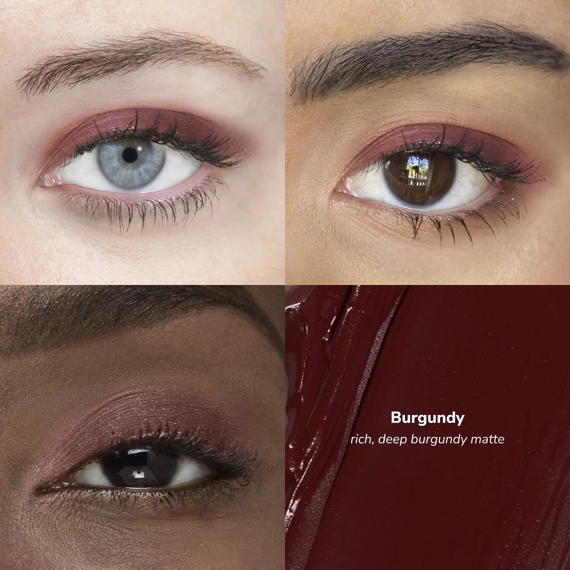 ShadowSense product shade Burgundy skin tone quadrant
