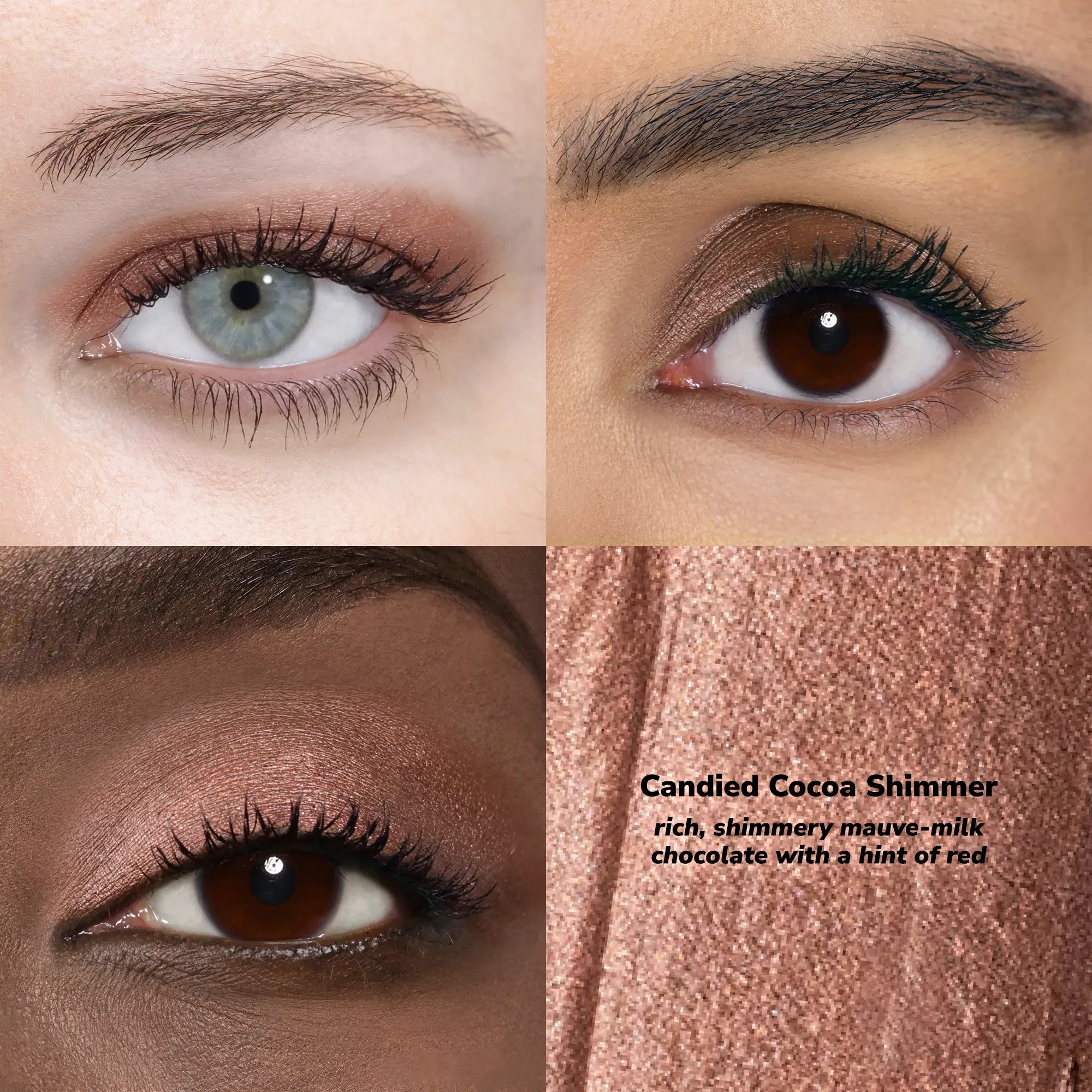 ShadowSense product shade Candied Cocoa Shimmer skin tone quadrant