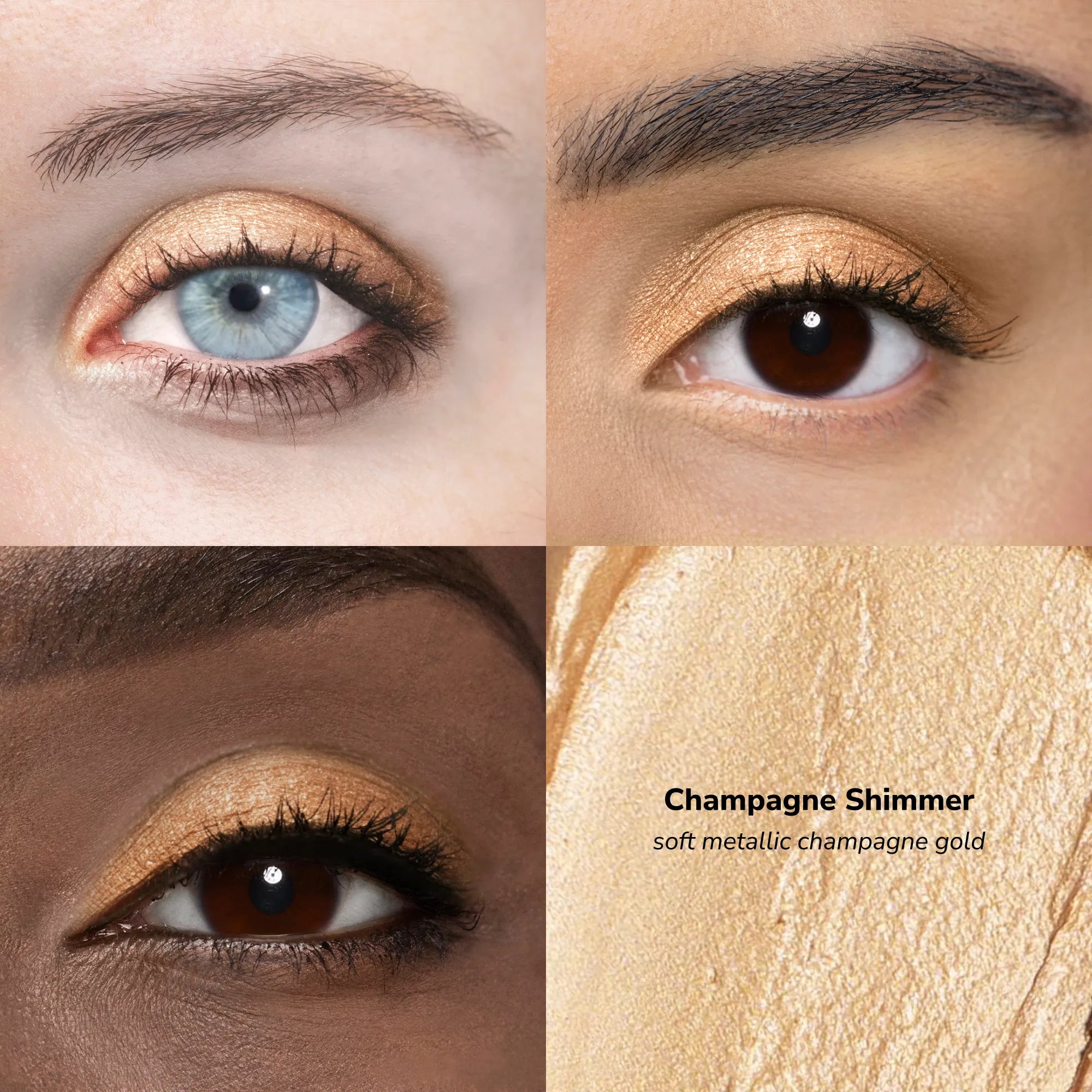 ShadowSense product shade Champagne Shimmer skin tone chart