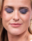 Model wearing ShadowSense product shade Indigo
