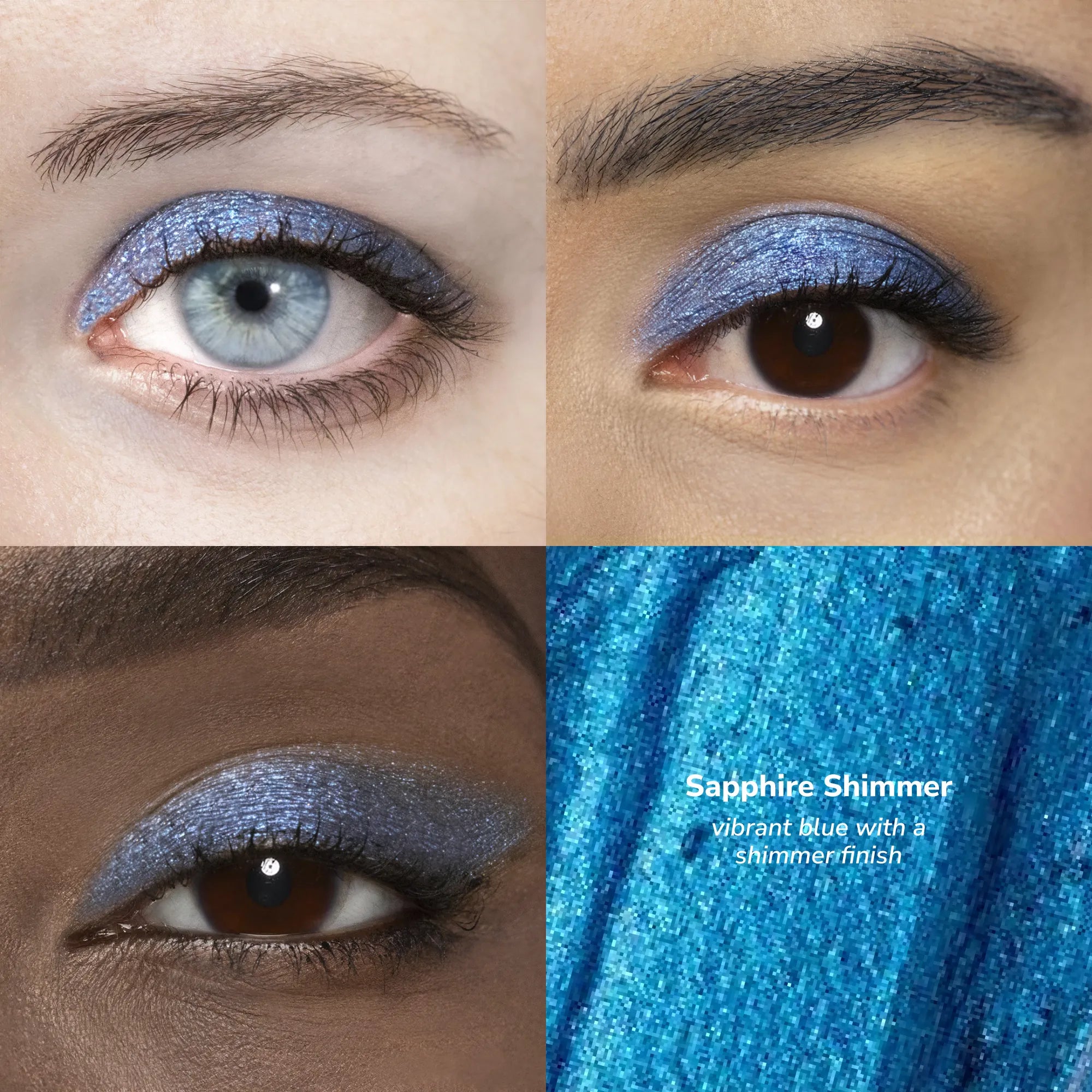 ShadowSense product shade Sapphire Shimmer skin tone chart