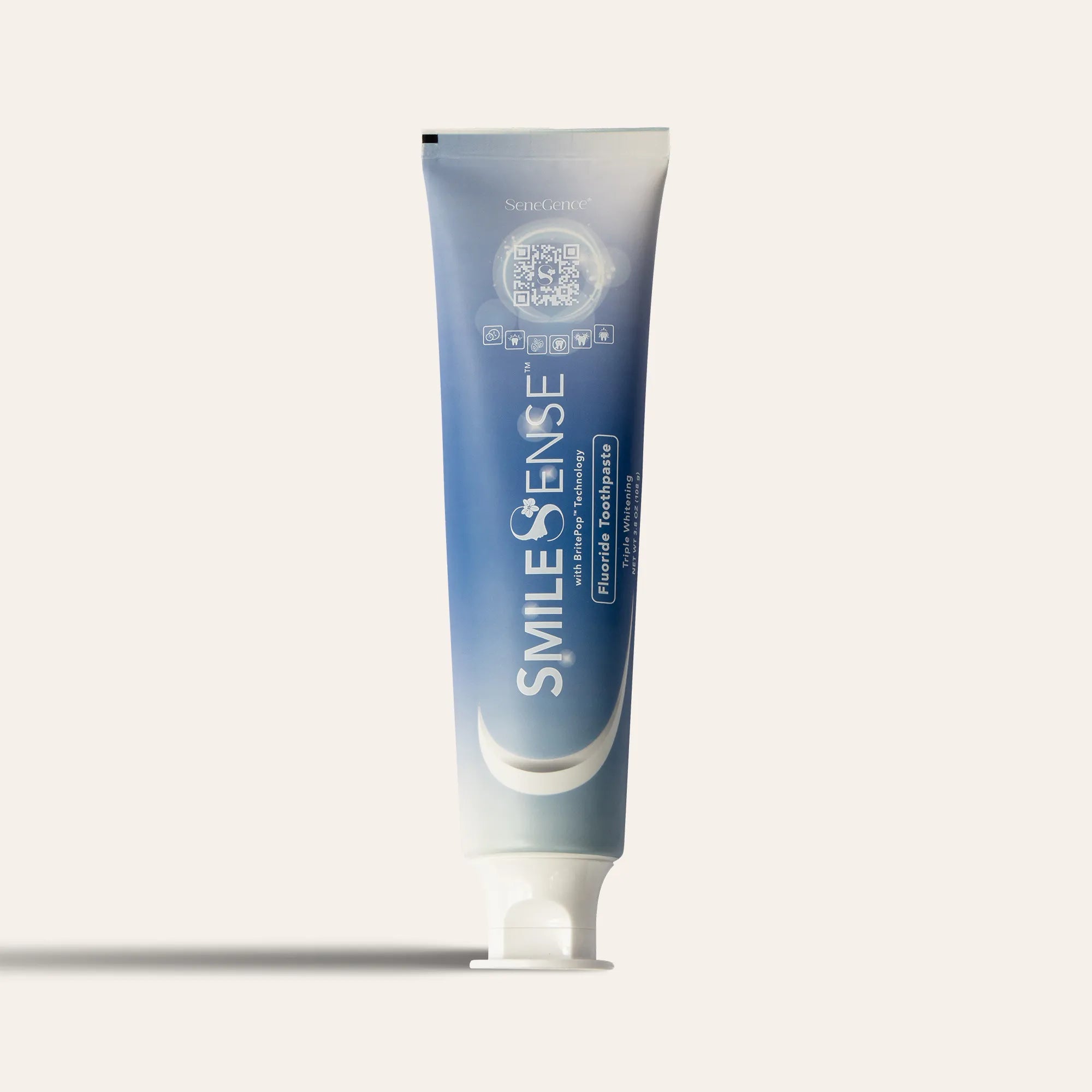 SmileSense™ Fluoride Toothpaste with BritePop™ Technology