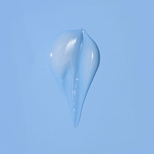 Glossy blue gel blob on a light blue backdrop representing GLP Complex