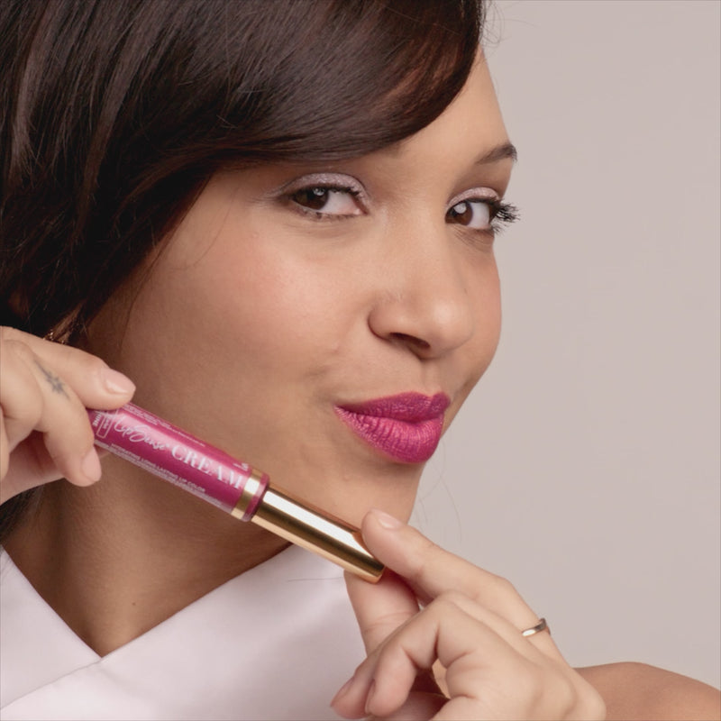 LipSense Cream Shine product application shade Cherie.